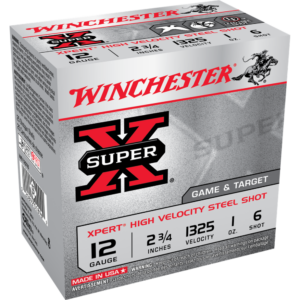 Winchester Xpert Steel Shotshells 12 ga 2-3-4" 1 oz 1325 fps #6 25-ct