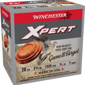 Winchester Xpert Steel Shotshells 20 ga 2-3-4" 3-4 oz 1325 fps #7 25-ct