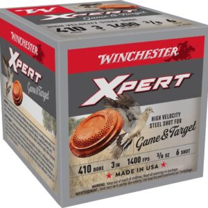 Winchester Xpert Steel Shotshells .410 ga 3" 3-8 oz 1400 fps #6 25-ct