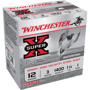 Winchester Xpert High-Velocity Steel Shotshells 12 ga 3" 1-1-4 oz 1400 fps #1 25-ct