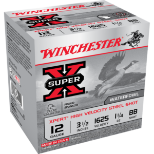 Winchester Xpert High-Velocity Steel Shotshells 12 ga 3-1-2" 1-1-4 oz 1625 fps #BB 25-ct