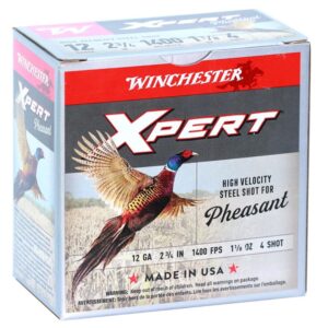 Winchester Xpert HV Steel Pheasant Shotshells 12 ga 2-3-4" 1-1-8 oz 1400 fps #4 25-ct