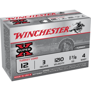 Winchester Super-X Turkey Loads Shotshells 3" 1-7-8 oz 1210 fps #4 10-ct