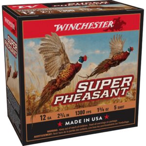 Winchester Super-X Super Pheasant Shotshells 12 ga 2-3-4" 1-3-8 oz 1300 fps #5 25-ct