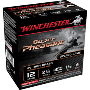 Winchester Super-X Super Pheasant Shotshells 12 ga 2-3-4" 1-3-8 oz 1450 fps #6 25-ct