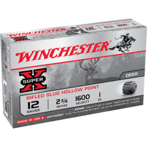 Winchester Super-X Slug Shotshells 12 ga 2-3-4" 1 oz 1600 fps Slug 5-ct