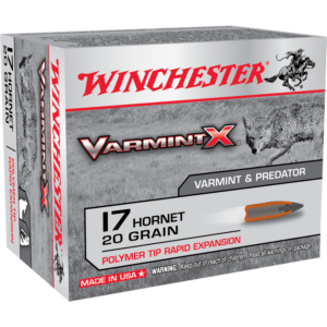 Winchester Varmint X Rifle Ammunition .17 Hornet 20 gr PT 3650 fps 20-ct
