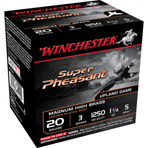 Winchester Super-X Super Pheasant Shotshells 20 ga 3" 1-1-4 oz 1250 fps #5 25-ct
