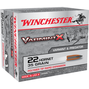 Winchester Varmint X Rifle Ammunition .22 Hornet 35 gr. PT 3100 fps 20-ct