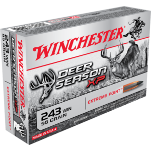 Winchester Deer Season XP Rifle Ammunition 243 Win 95 gr. PT 3100 fps 20-ct