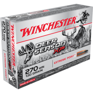 Winchester Deer Season XP Rifle Ammunition 270 Win 130 gr. PT 3060 fps 20-ct