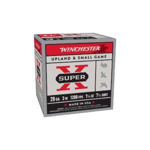 Winchester Super X Shotshell 28ga 3" 1-1-8 oz 1200fps #7.5 25-ct