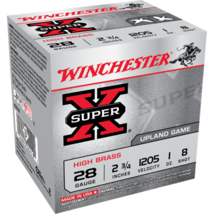 Winchester Super-X Game Shotshells 28 ga 2-3-4" 1 oz 1205 fps #8 25-ct
