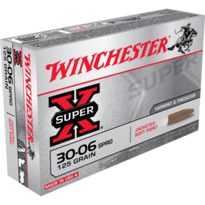 Winchester Super-X Rifle Ammunition .30-06 Sprg 125 gr. PSP 3140 fps 20-ct