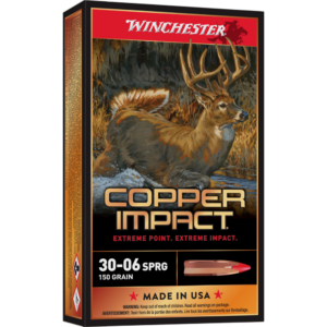 Winchester Copper Impact Rifle Ammunition 30-06 SPRG 150 gr. BT 2920 fps 20-ct