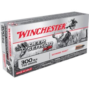 Winchester Deer Season XP Rifle Ammunition .300 AAC Blackout 150 gr PT 1900 fps 20-ct