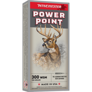 Winchester Super-X Power Point Rifle Ammunition .300 WSM 150 gr. PSP 3270 fps 20-ct