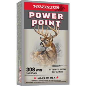 Winchester Super-X Power Point Rifle Ammunition .308 Win 180 gr. PSP 2620 fps 20-ct
