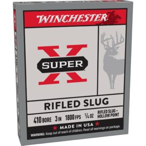 Winchester Super-X Rifled Slug Shotshells .410 ga 3" 1-4 oz 1800 fps Slug 5-ct
