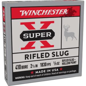 Winchester Super-X Rifled Slug Shotshells .410 ga 2-1-2" 1-5 oz 1830 fps Slug 5-ct