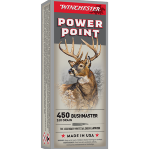 Winchester Super-X Rifle Ammunition .450 Bushmaster 260 gr. SP 2110 fps 20-ct