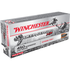 Winchester Deer Season XP Rifle Ammunition .450 Bushmaster 250 gr. PT 2200 fps 20-ct