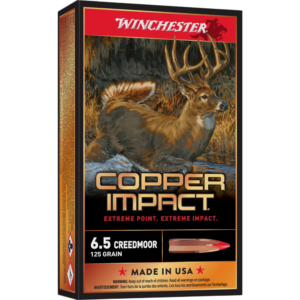 Winchester Copper Impact Rifle Ammunition 6.5 Creedmoor 125 gr. BT 2850 fps 20-ct