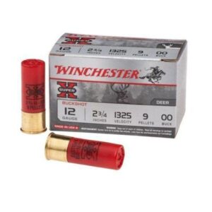 Winchester Super-X Buckshot Shotshells 12 ga 2-3-4" 1325 fps #00 15-ct