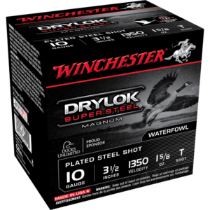 Winchester Super-X Drylok Super Steel Shotshells 10 ga 3-1-2" 1-5-8 oz 1350 fps #T 25-ct