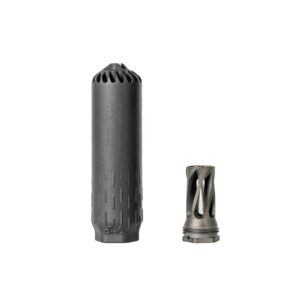 Huxwrx Flow 6k Suppressor Kit 5-8x24 Black with Flash Hider