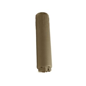 Huxwrx Flow Range 36 Ti Suppressor 9mm Luger Hub QD Adapter FDE