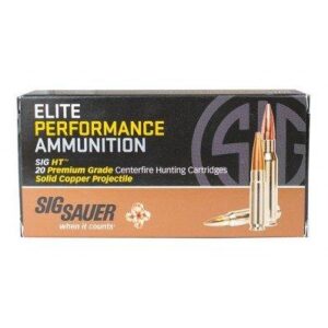 Sig Sauer Elite Hunting Rifle Ammunition .308 Win 150gr HT 2900 fps 20-ct