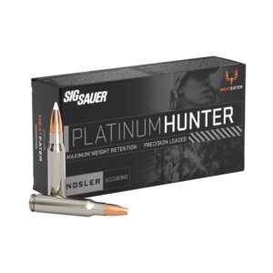 Sig Sauer Platinum Hunter Accubond Rifle Ammunition .243 Win 90gr PT 3200 fps 20-ct