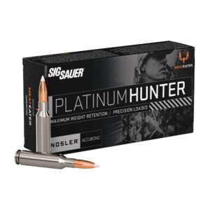 Sig Sauer Platinum Hunter Accubond Rifle Ammunition 6.5 Creedmoor 180gr PT 2266 fps 20-ct