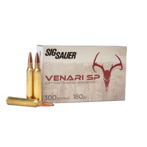 Sig Sauer Venari SP Rifle Ammunition .300 Win Mag 180gr SP 3050 fps 20-ct