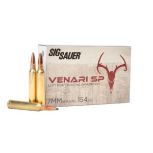 Sig Sauer Venari SP Rifle Ammunition 7mm Rem Mag 154gr SP 3045 fps 20-ct