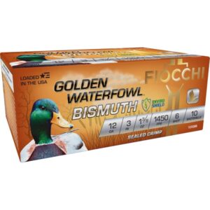 Fiocchi Golden Waterfowl Bismuth 12ga 3" 1-3-8oz 1450 fps #6 10-ct