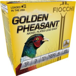 GOLDEN PHEASANT NP 12ga 3" 1 3-4oz #4 1200fps 25RD