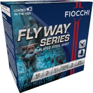 Fiocchi Flyway Steel Shotshells 12ga 3" 1-1-5oz 1550fps #3 25-ct