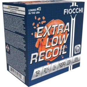 Fiocchi 12GA 2 3-4" 7-8oz #7.5 Low Recoil Trainer 25RD