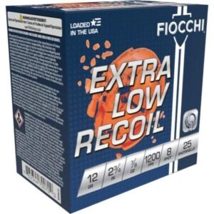 FIOCCHI 12GA 2 3-4" 7-8oz #8 LOW RECOIL TRAINER 25RD