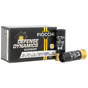 Fiocchi Defense Dynamics Shotshells 12ga 2-3-4" 8 plts 1325 fps #00 10-ct