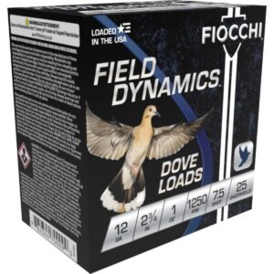 Fiocchi Field Dynamics Shotshells 12 ga 2 3-4" 1 oz #7.5 1250 fps 25-ct