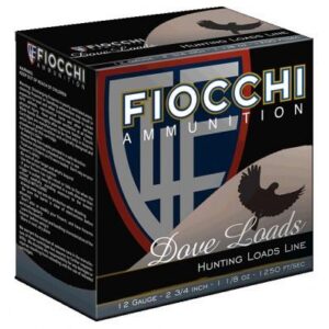 Fiocchi Lead Dove & Quail Shotshells 12ga 2-3-4 in 1-1-8 oz #8 1250 fps 25-ct