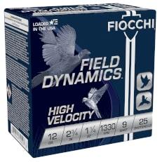 FIOCCHI 12GA HV 2-3-4 1-1-4OZ #9 1330FPS 25RD