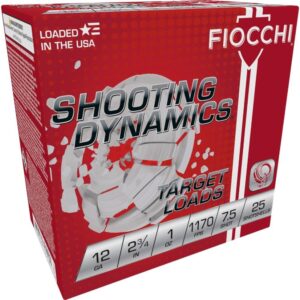 Fiocchi Shooting Dynamics Shotshells 12ga 2-3-4 in1 oz #7.5 1170 fps 25-ct