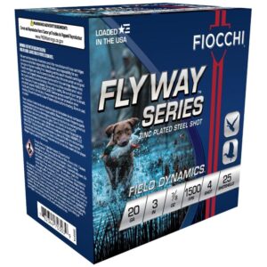 Fiocchi Flyway Steel Shotshells 20 ga 3" 7-8oz 1500fps #4 25-ct
