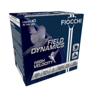 Fiocchi High Velocity Shotshells 20ga. 2-3-4" 1oz #7.5 25-ct