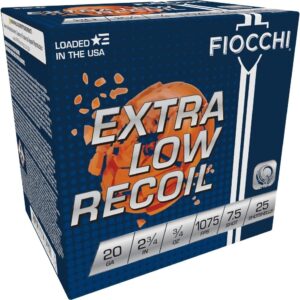 Fiocchi Low Recoil Lite Trainer 20 ga 2 3-4" 3-4 oz #7.5 - 25-box