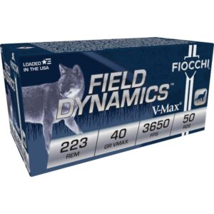 Fiocchi Extrema Rifle Ammunition .223 Rem 40 gr V-MAX 3650 fps - 50-box